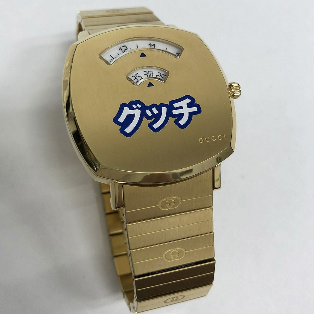 グッチ□グリップ ウォッチ 157.3 YA157428 38mm 日本限定 クォーツ