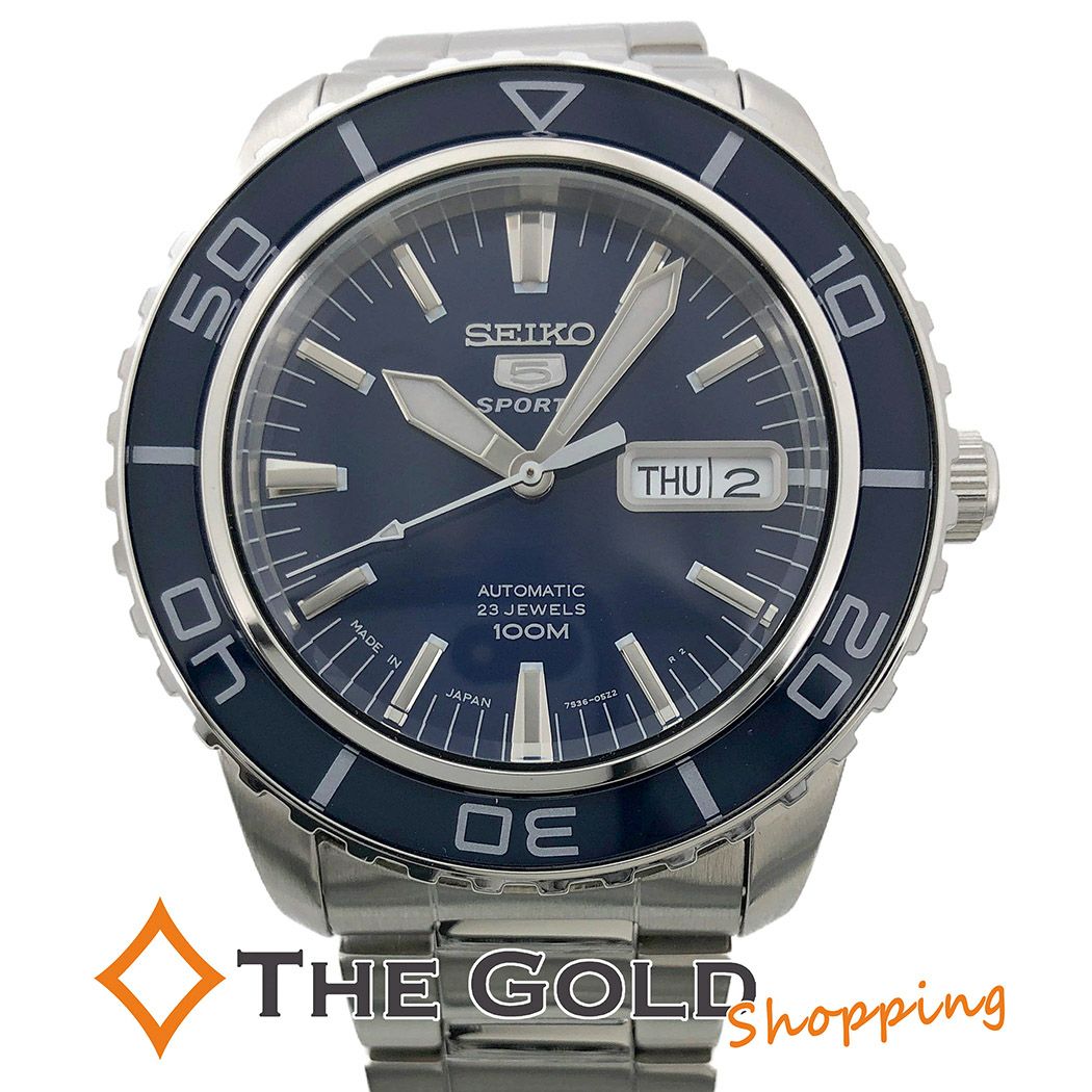 S*様 SEIKO5スポーツ 7S36-04N0 セイコー 5スポーツ 7S36-04N0 自動巻き 青文字盤 ステンレス セイコー