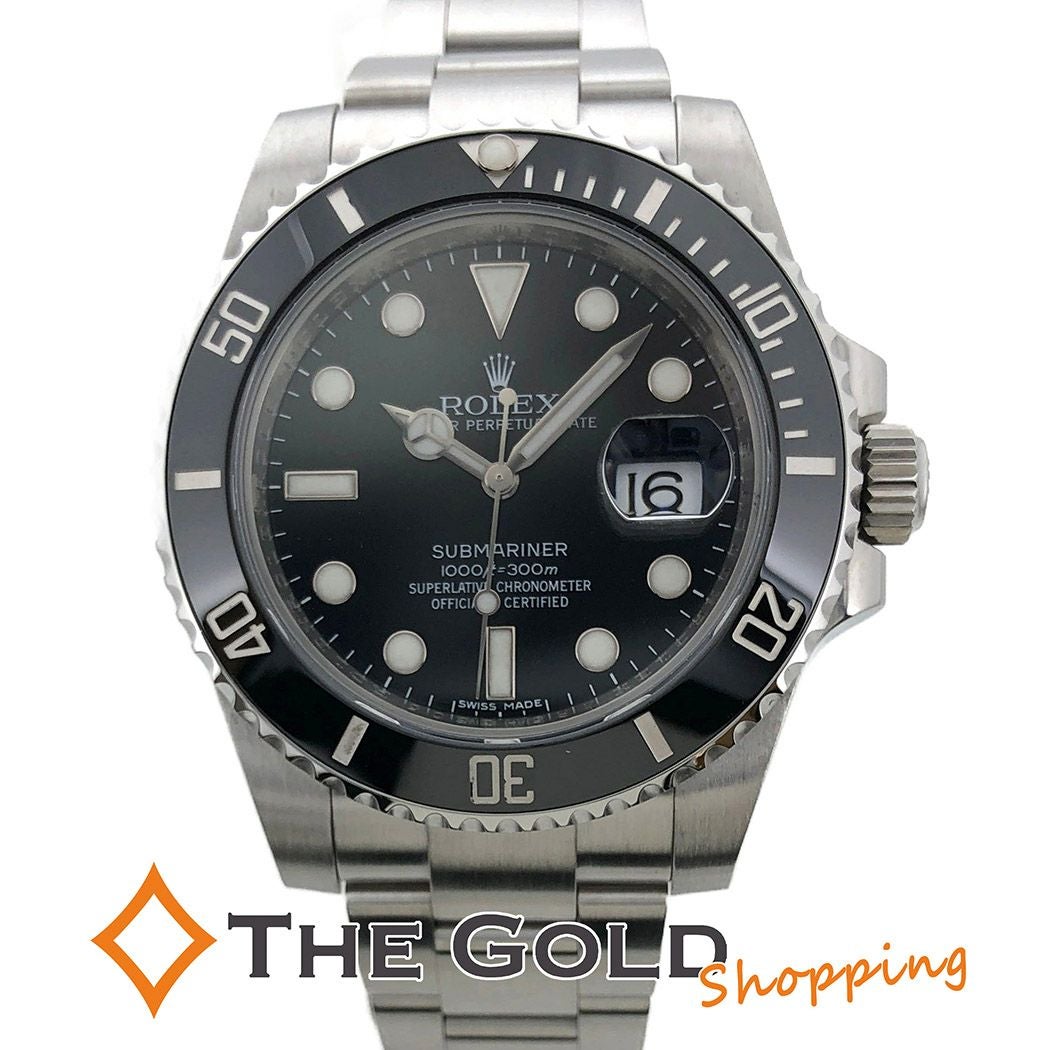 ROLEX☆ サブマリーナー 116610LN 並行 黒文字盤 梨地バックル 自動