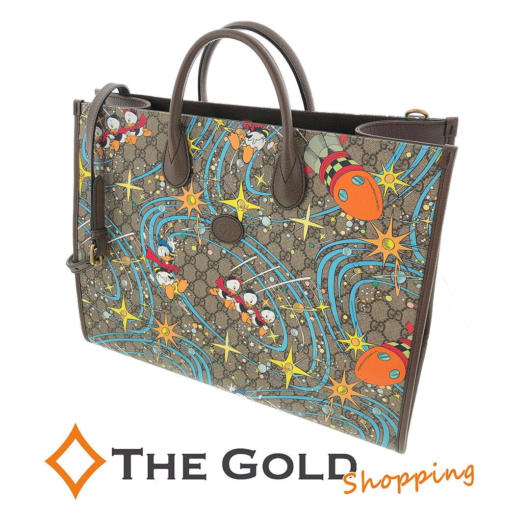 GUCCI□ディズニー×グッチ 2WAYトートバッグ 650037 ドナルドダック