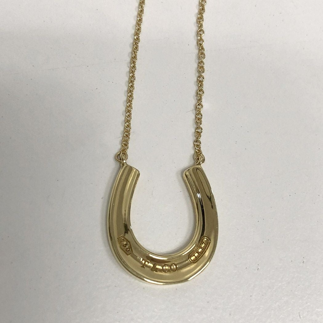 Tiffany&Co.□ ホースシューネックレス 750 YG イエローゴールド 馬蹄
