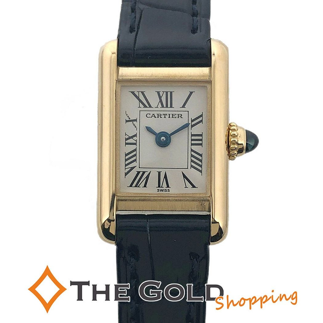 カルティエ タンク ミニ ウォッチ W1501856 クオーツ イエローゴールド レディース CARTIER 【中古】 【時計】 カルティエ○ ミニタンク W1501856 クォーツ ベルト新品交換済 K18
