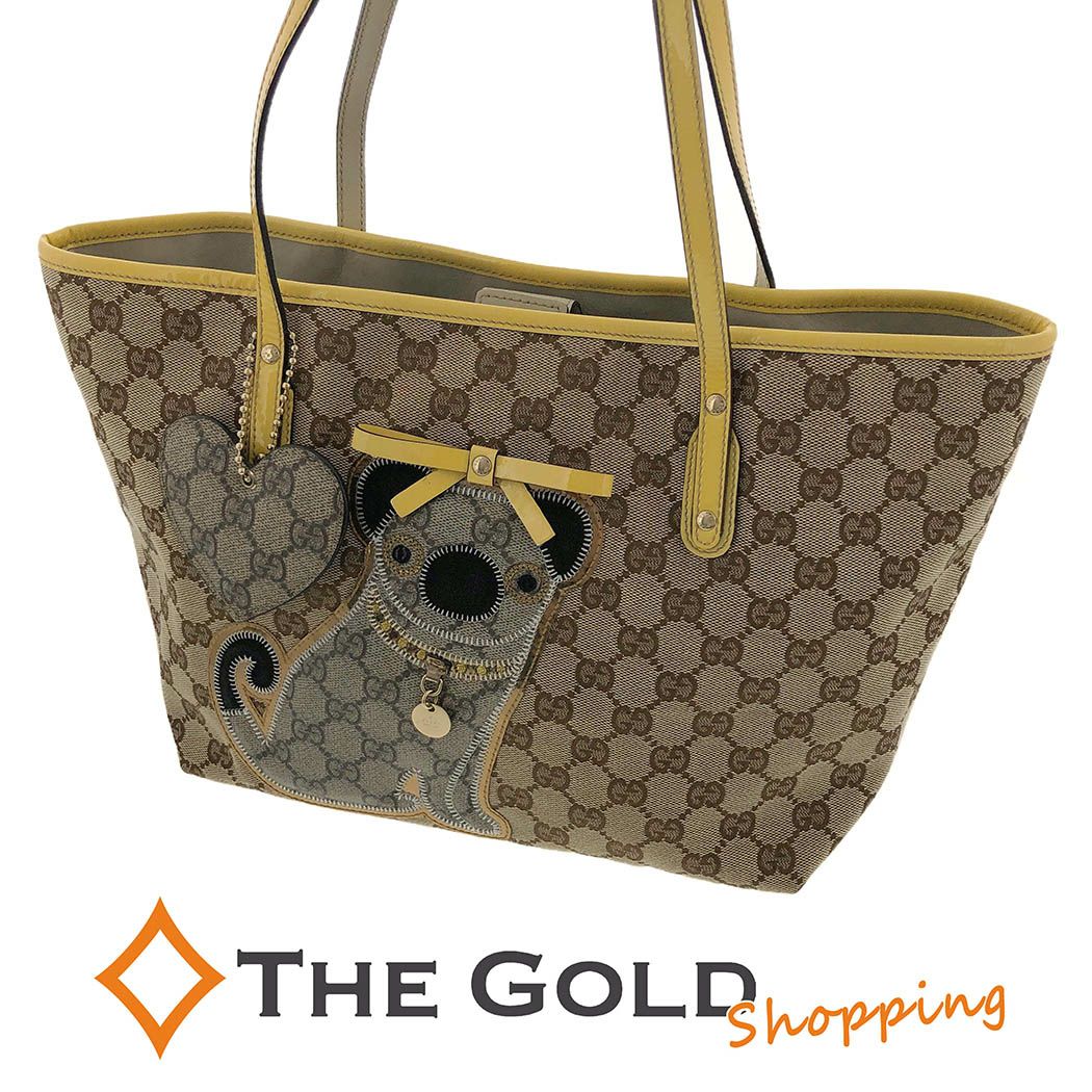 あっちこっち GUCCI トートバッグ 212374 グッチョリ オリバー パグ 子犬
