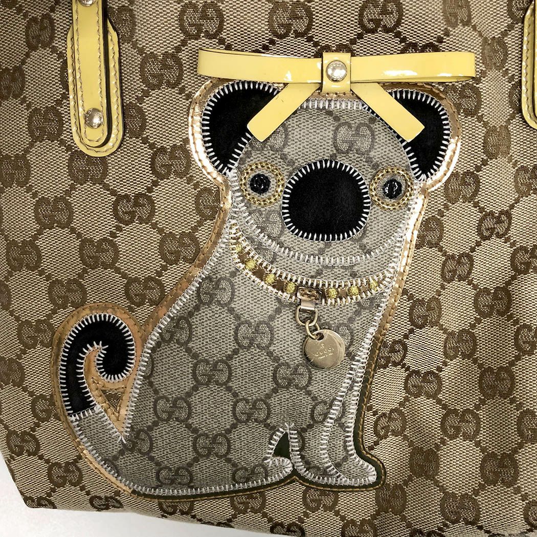 【おみ】おまとめ3点 GUCCI トートバッグ 212374 グッチョリ オリバー パグ 子犬