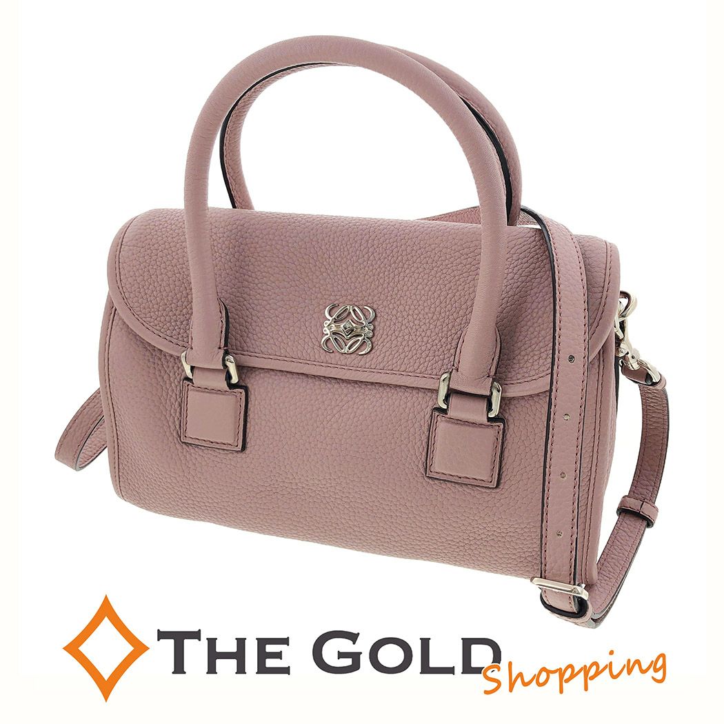 LOEWE□ アラモ28 アナグラム 2WAY ハンドバッグ ショルダーバッグ