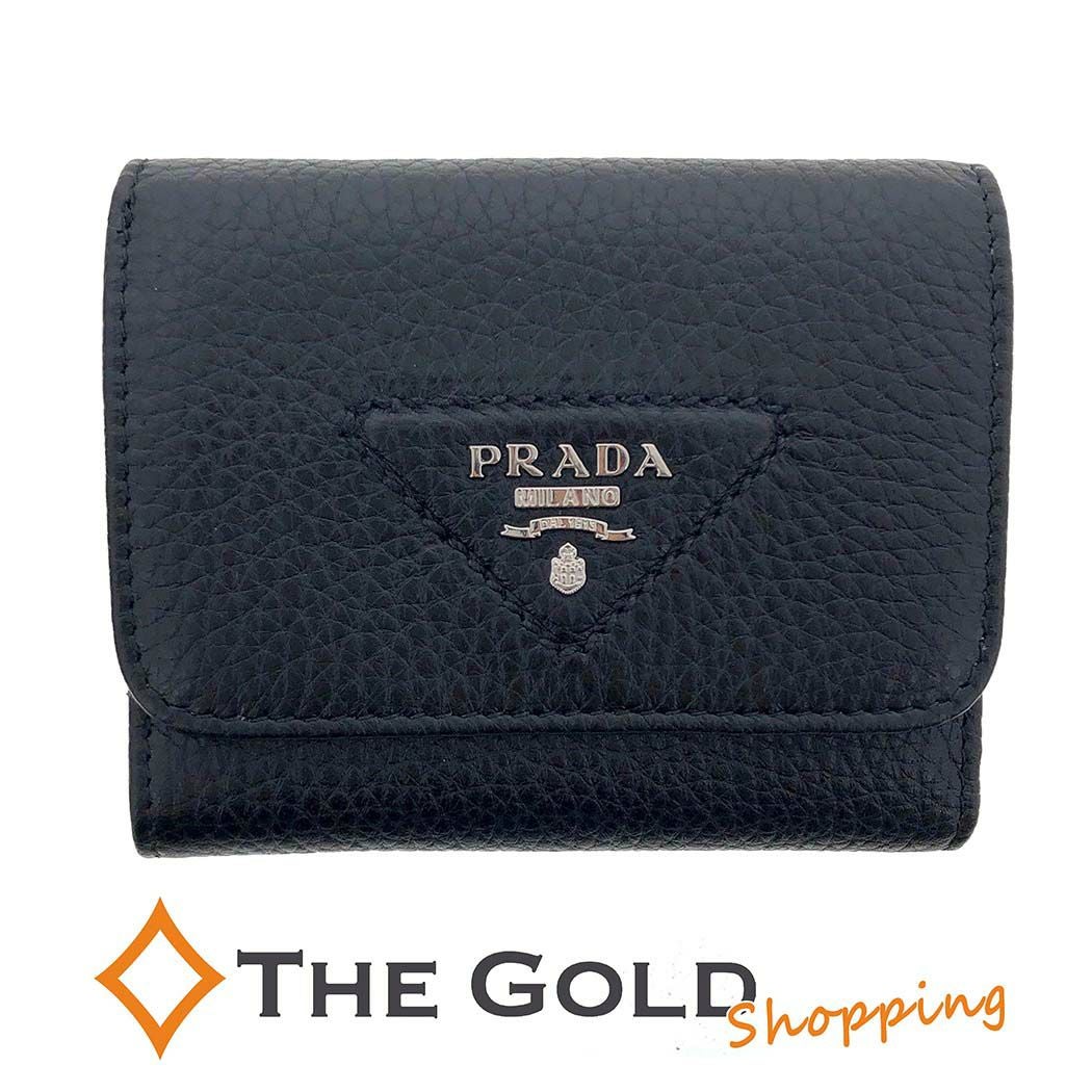 スモールウォレット プラダ財布サフィアーノ PRADA コンパクト 財布