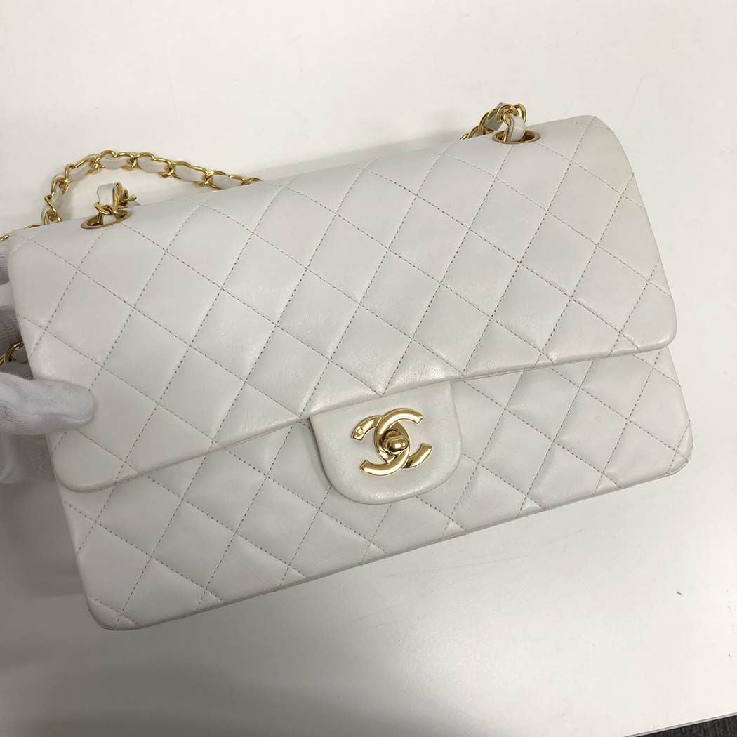 シャネル□ マトラッセ 25cm A01112 Wフラップ チェーンショルダー