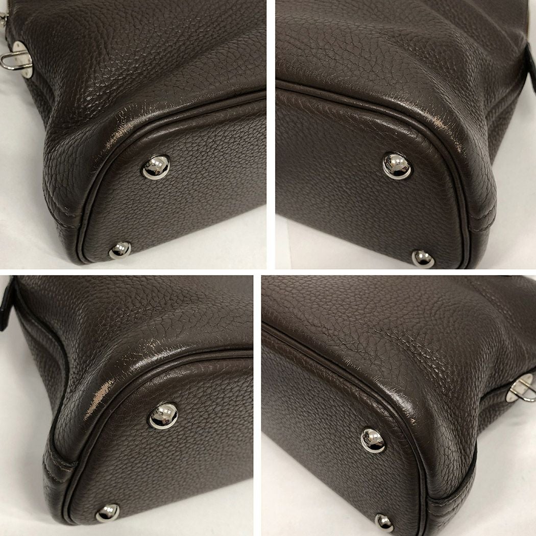 エルメス ボリード31 □N刻印 トリヨンクレマンス ダークブラウン 2WAY