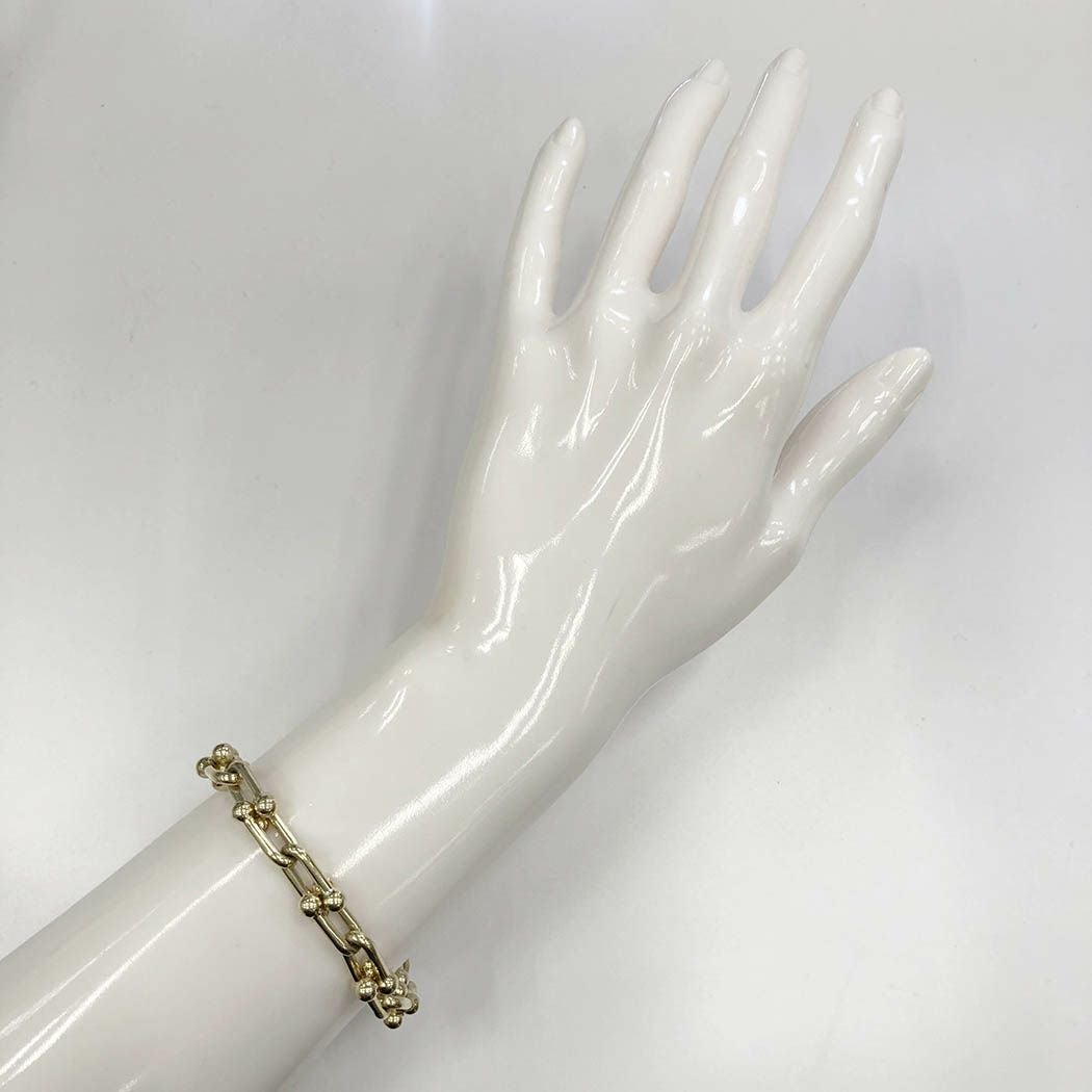 Tiffany&Co. ハードウェア ミディアム リンク ブレスレット XL 18.5cm