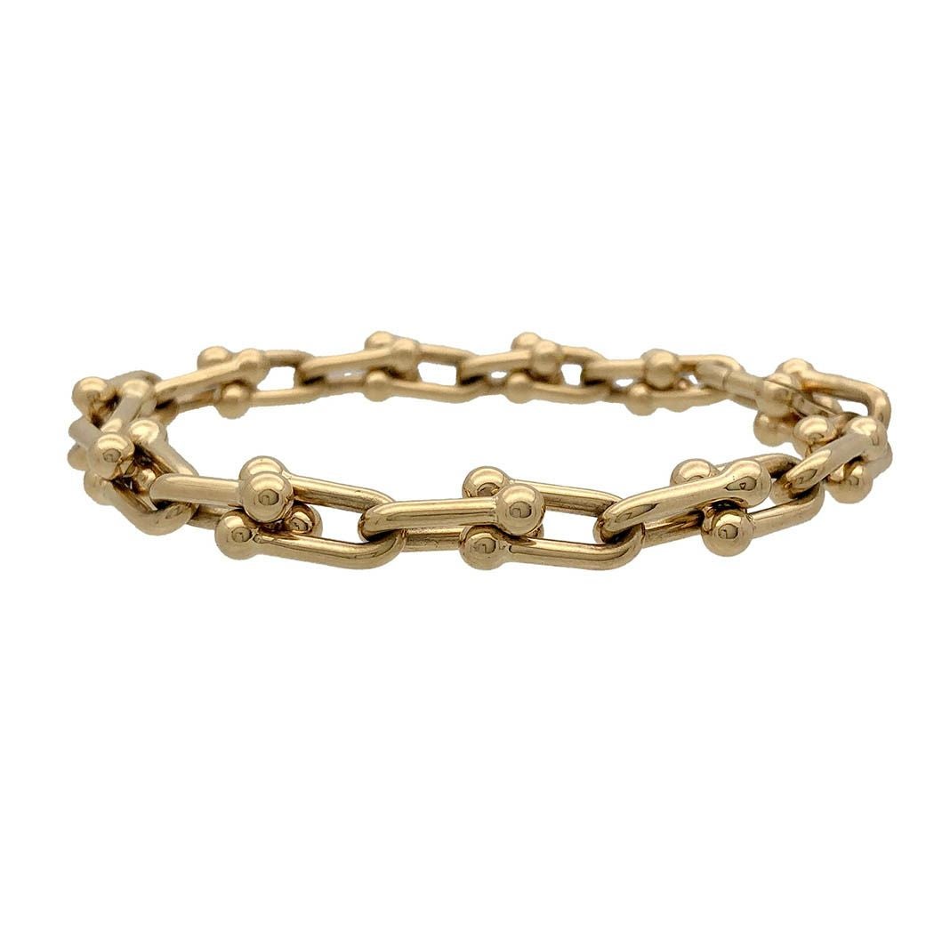 Tiffany&Co. ハードウェア ミディアム リンク ブレスレット XL 18.5cm
