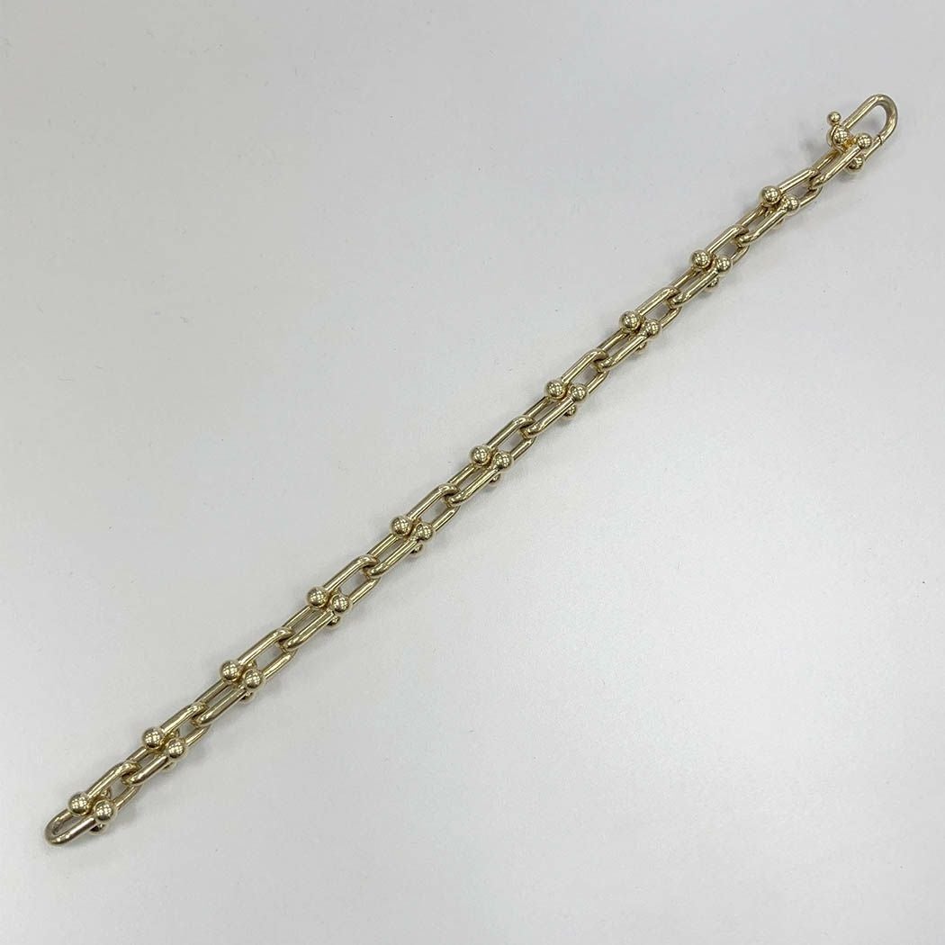 Tiffany & Co.ミディアムリンクブレスレット イエローゴールド XL ティファニー ハードウェア リンク ブレスレット ダイヤモンド
