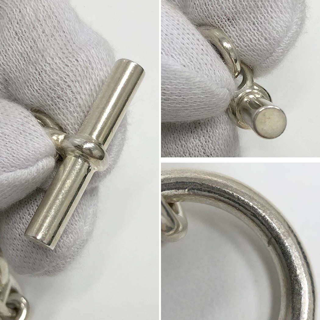 HERMES シェーヌダンクル ブレスレット PM 20コマ 18cm 925 レディース
