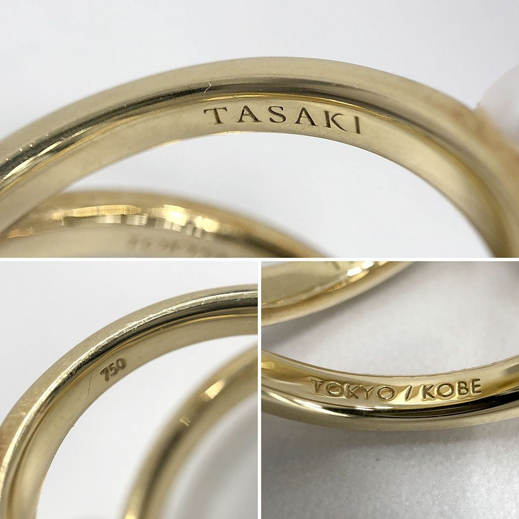 TASAKI デインジャー シグネチャー リング 10号 ベビーパール 750 YG