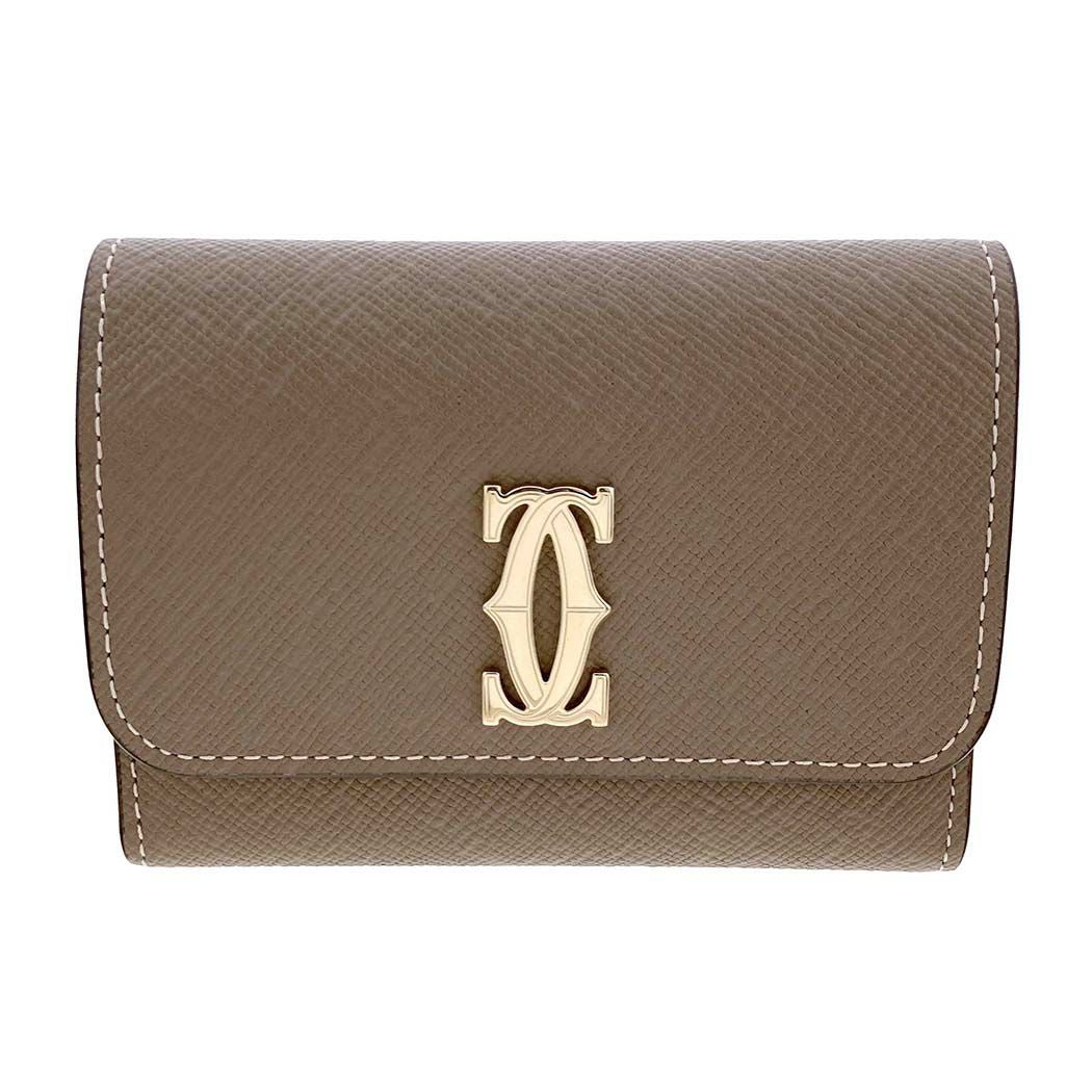 Cartier Cドゥ カルティエ ミニウォレット L3002495 カーフスキン