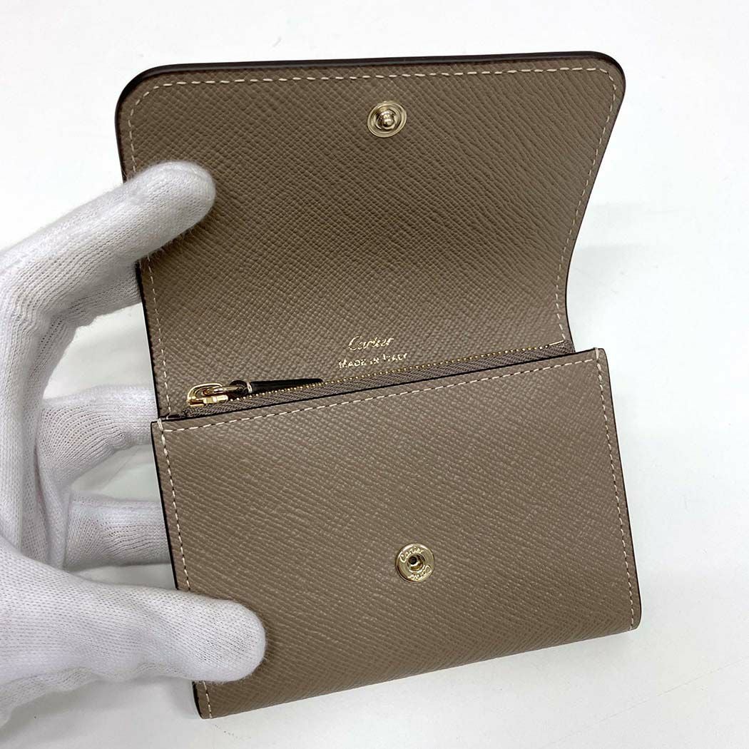 Cartier Cドゥ カルティエ ミニウォレット L3002495 カーフスキン