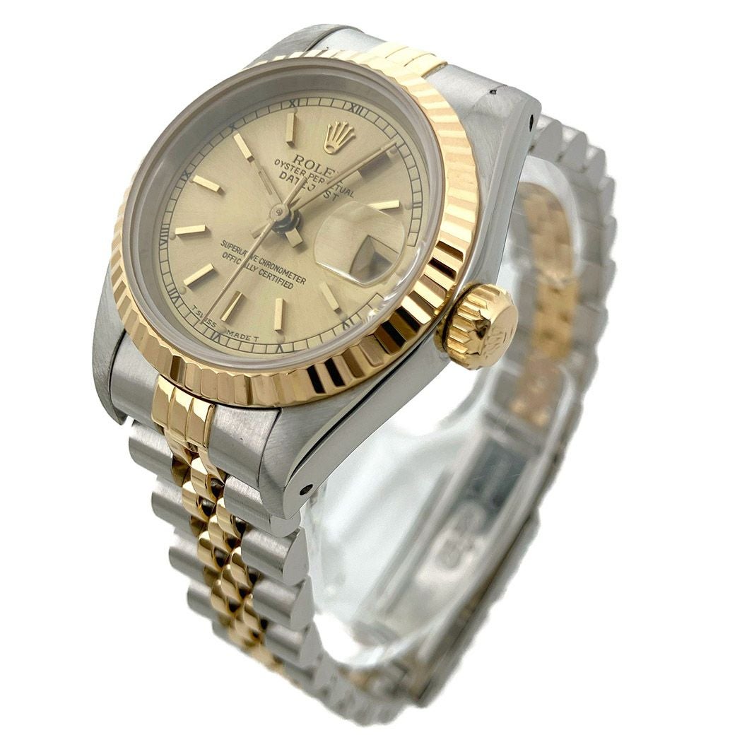 ROLEX デイトジャスト 69173 L番 OH済 26mm コンビ YG SS 自動巻き