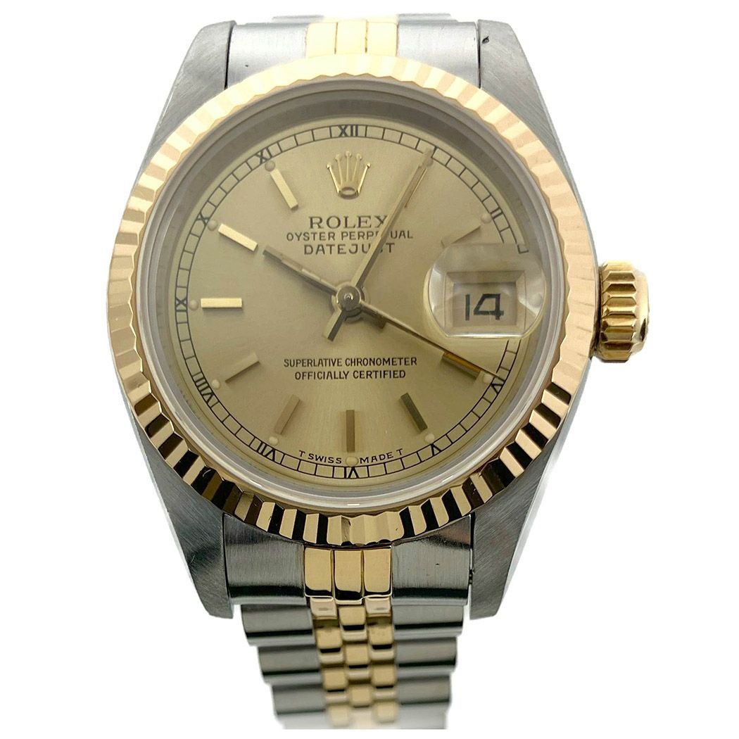 ROLEX デイトジャスト 69173 L番 OH済 26mm コンビ YG SS 自動巻き