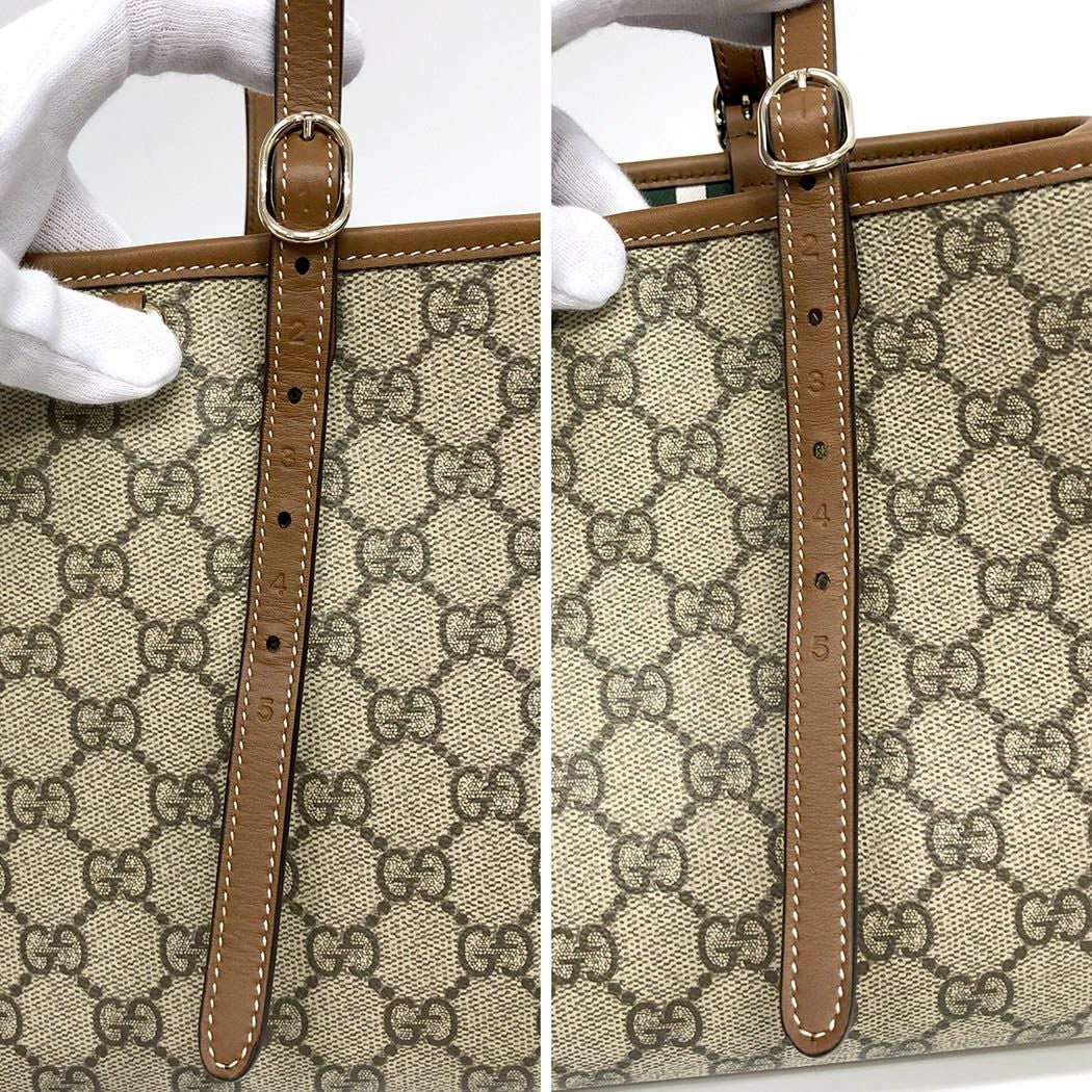 GUCCI GGエンブレム ミディアム トートバッグ 815214 GGスプリーム