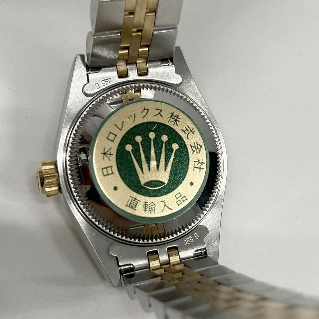 ROLEX デイトジャスト 69173 U番 26mm コンビ YG SS 白文字盤 ローマ