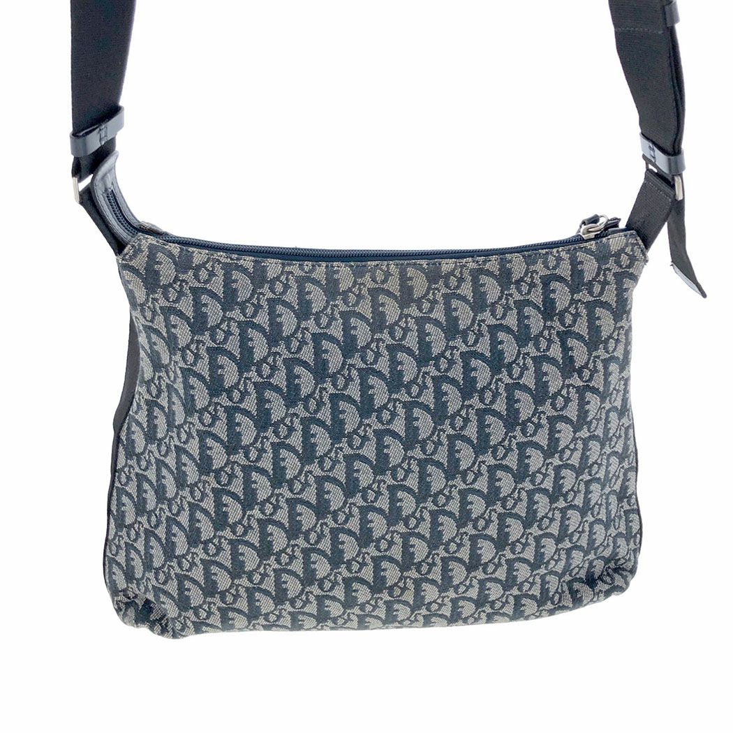 Christian Dior ショルダーバッグ トロッター キャンバス ネイビー