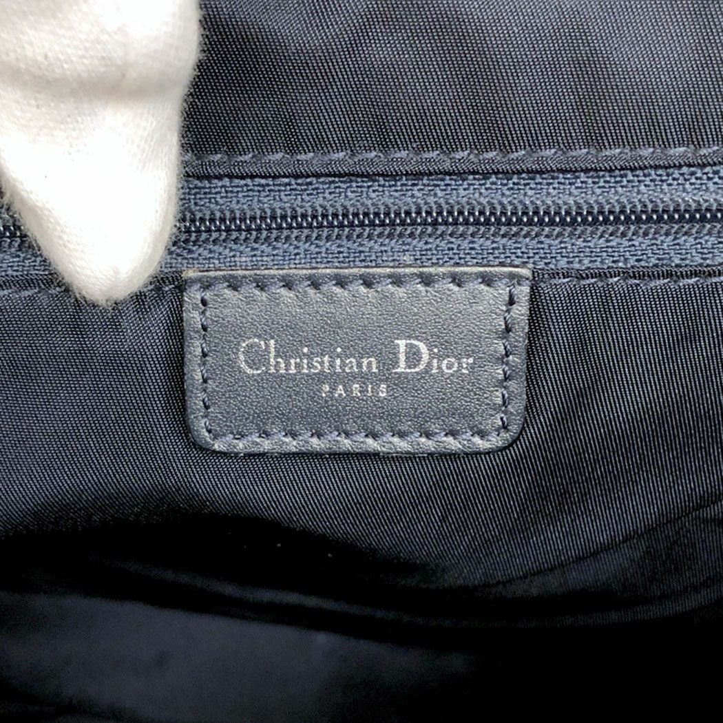 Christian Dior ショルダーバッグ トロッター キャンバス ネイビー
