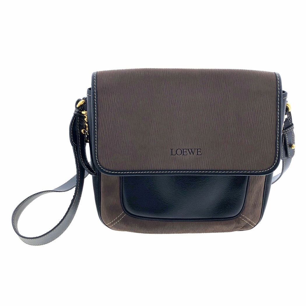 LOEWE ベラスケス ショルダーバッグ ブラウン ブラック レディース