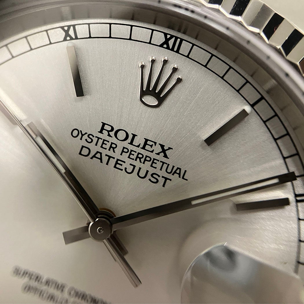 ROLEX デイトジャスト 16234 P番 点検済 36mm WG SS コンビ シルバー