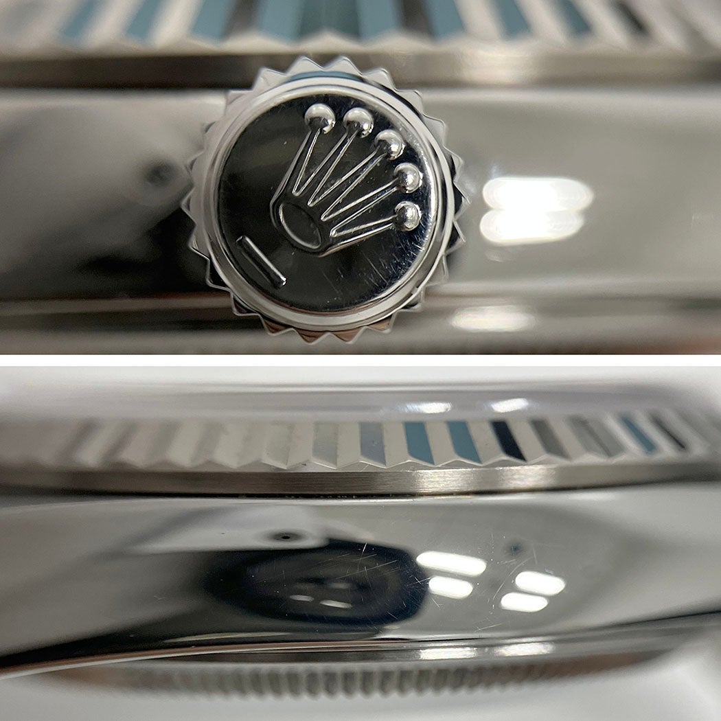 ROLEX デイトジャスト 16234 P番 点検済 36mm WG SS コンビ シルバー