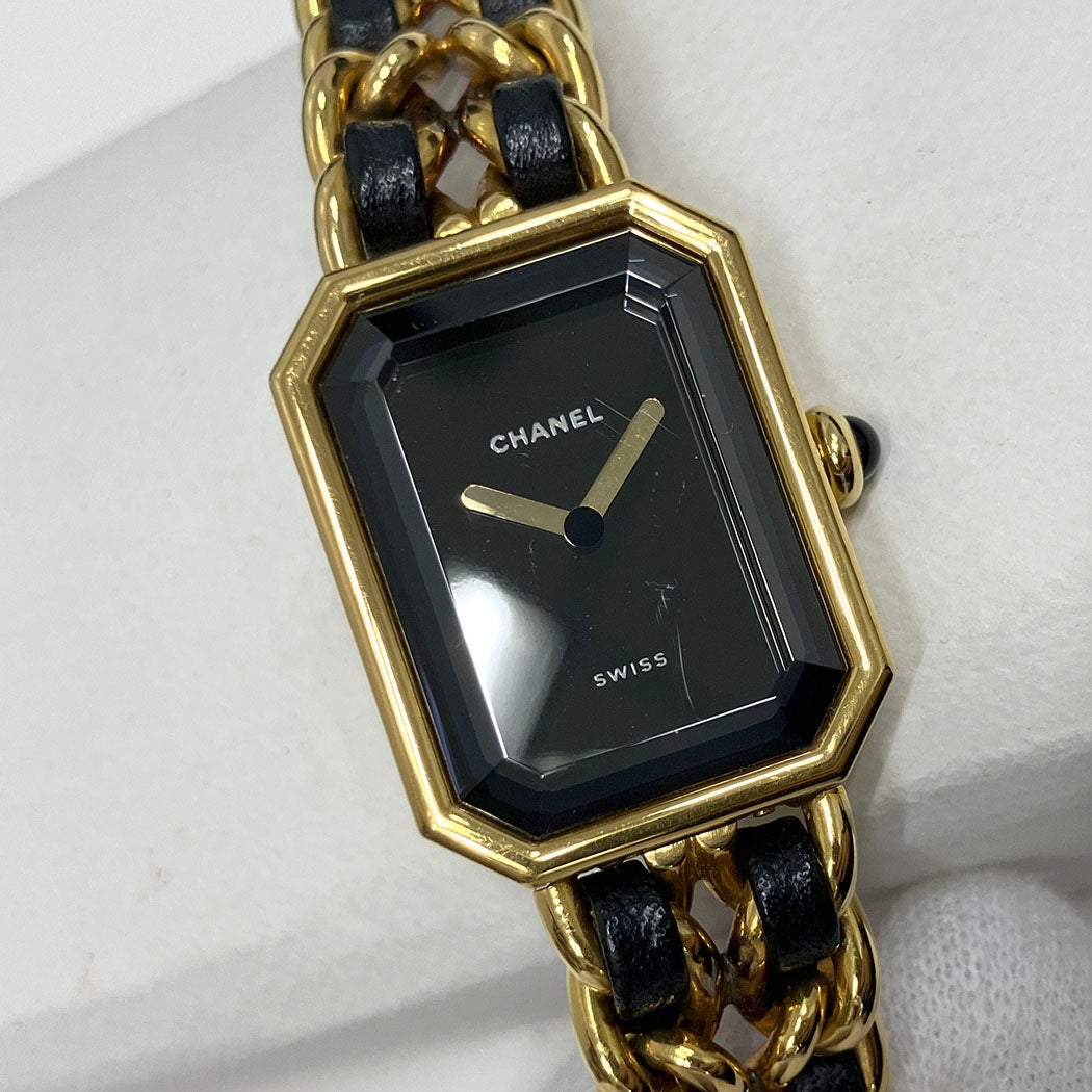 CHANEL プルミエール H0001 OH済 ベルトLサイズ クォーツ ゴールド