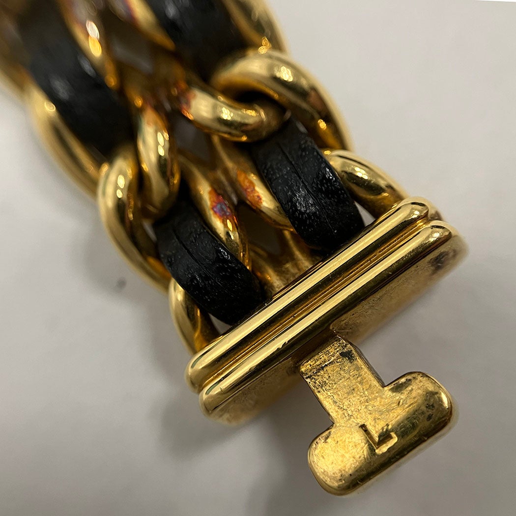 CHANEL プルミエール H0001 OH済 ベルトLサイズ クォーツ ゴールド