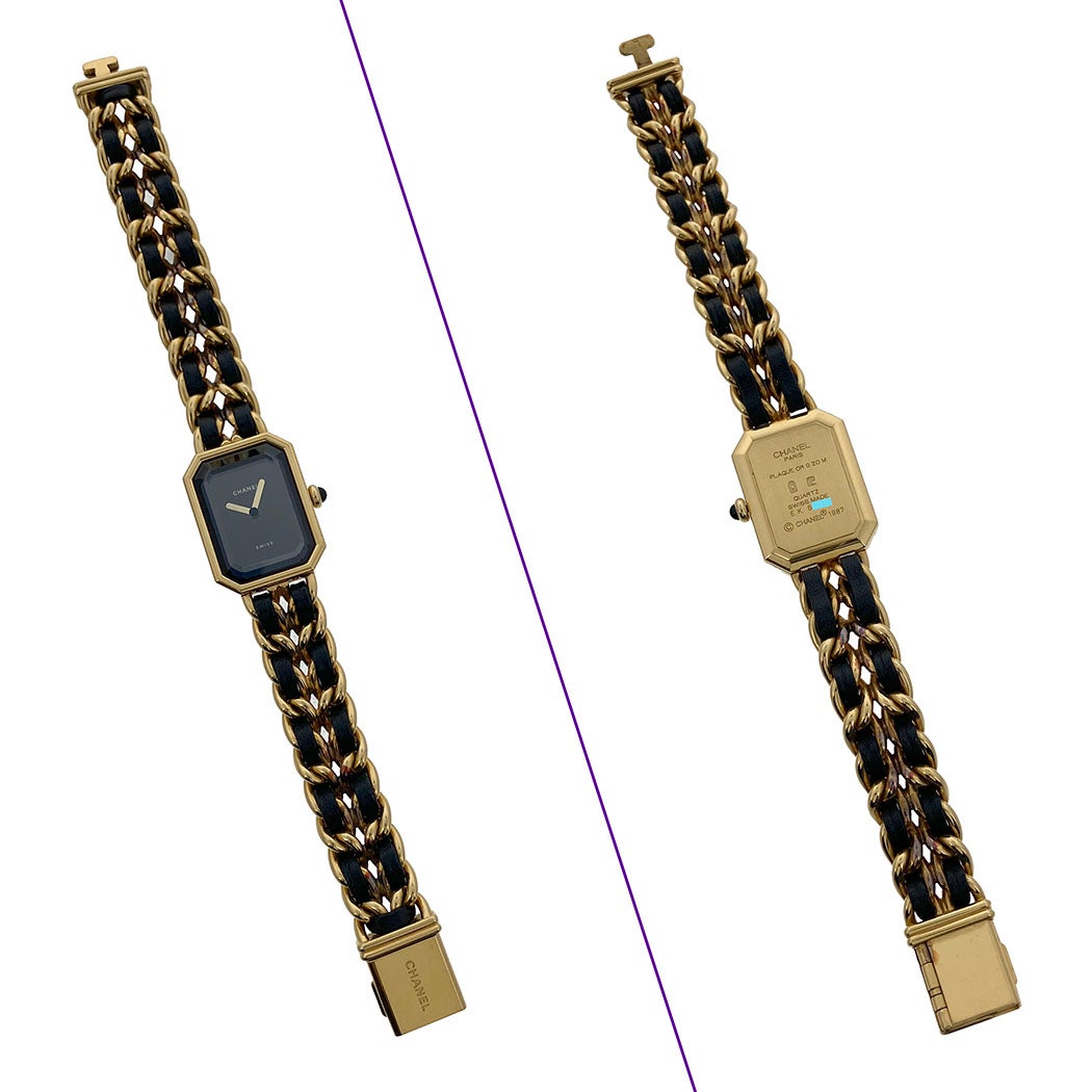CHANEL プルミエール H0001 OH済 ベルトLサイズ クォーツ ゴールド