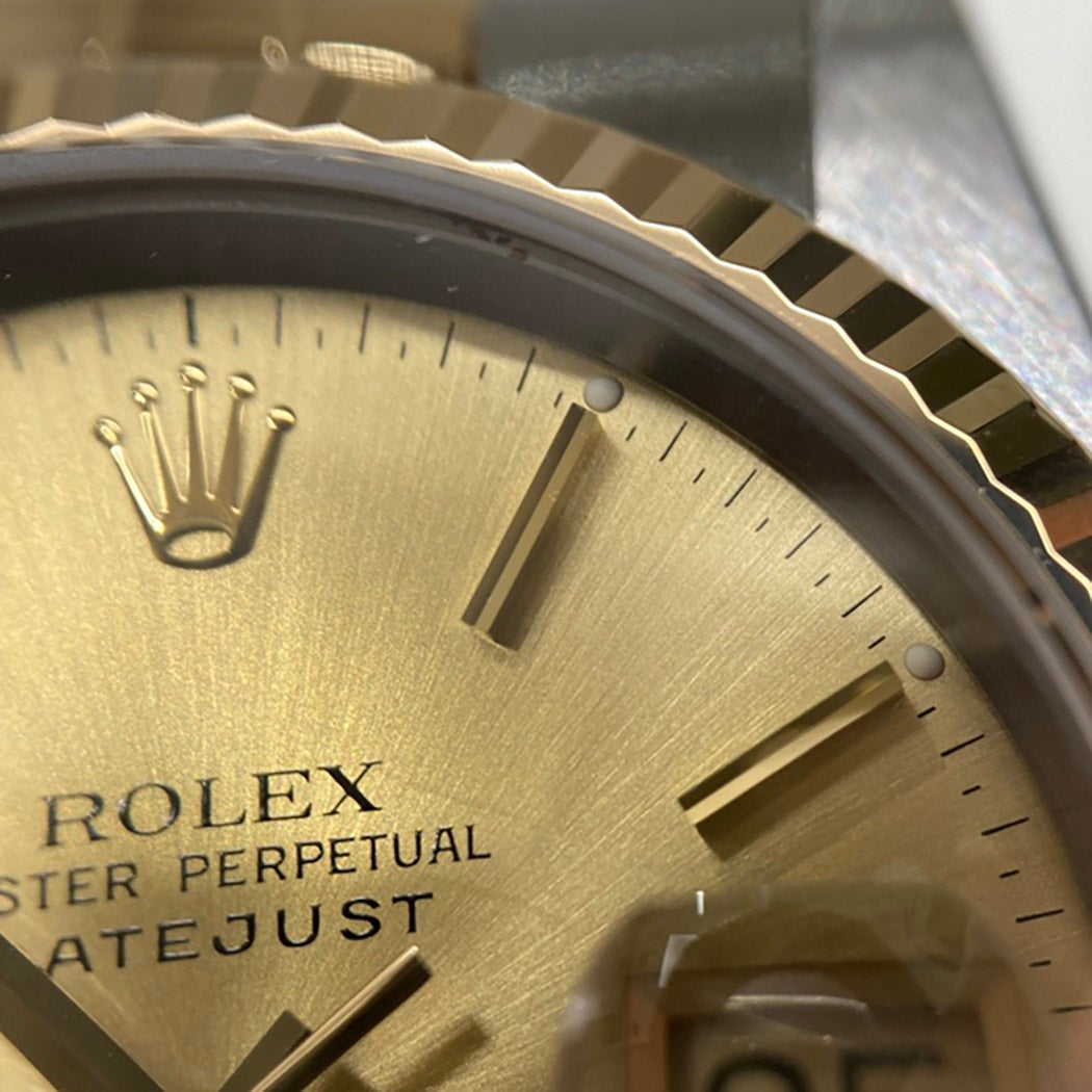 ロレックス デイトジャスト 16233 E番 コンビ YG SS 36mm ゴールド文字