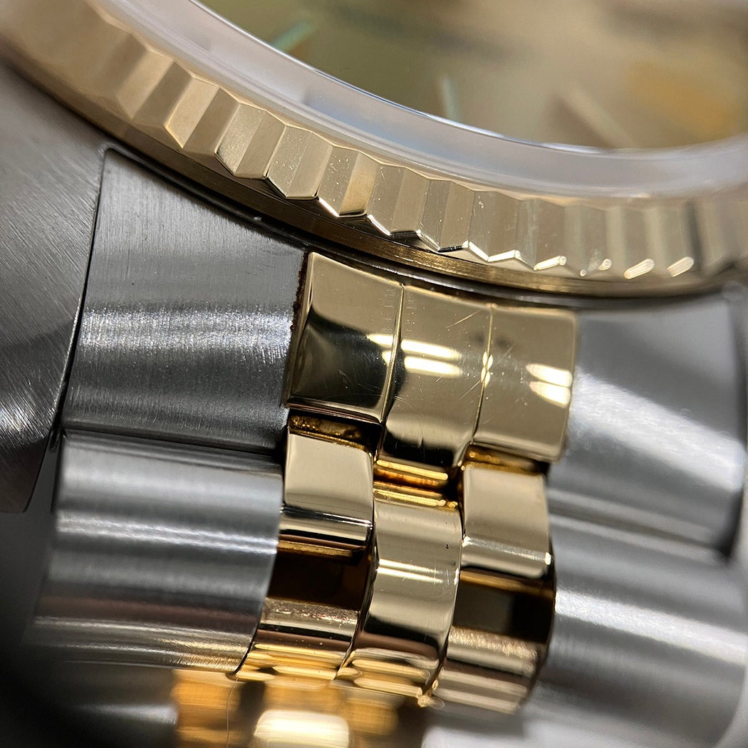 ロレックス デイトジャスト 16233 E番 コンビ YG SS 36mm ゴールド文字