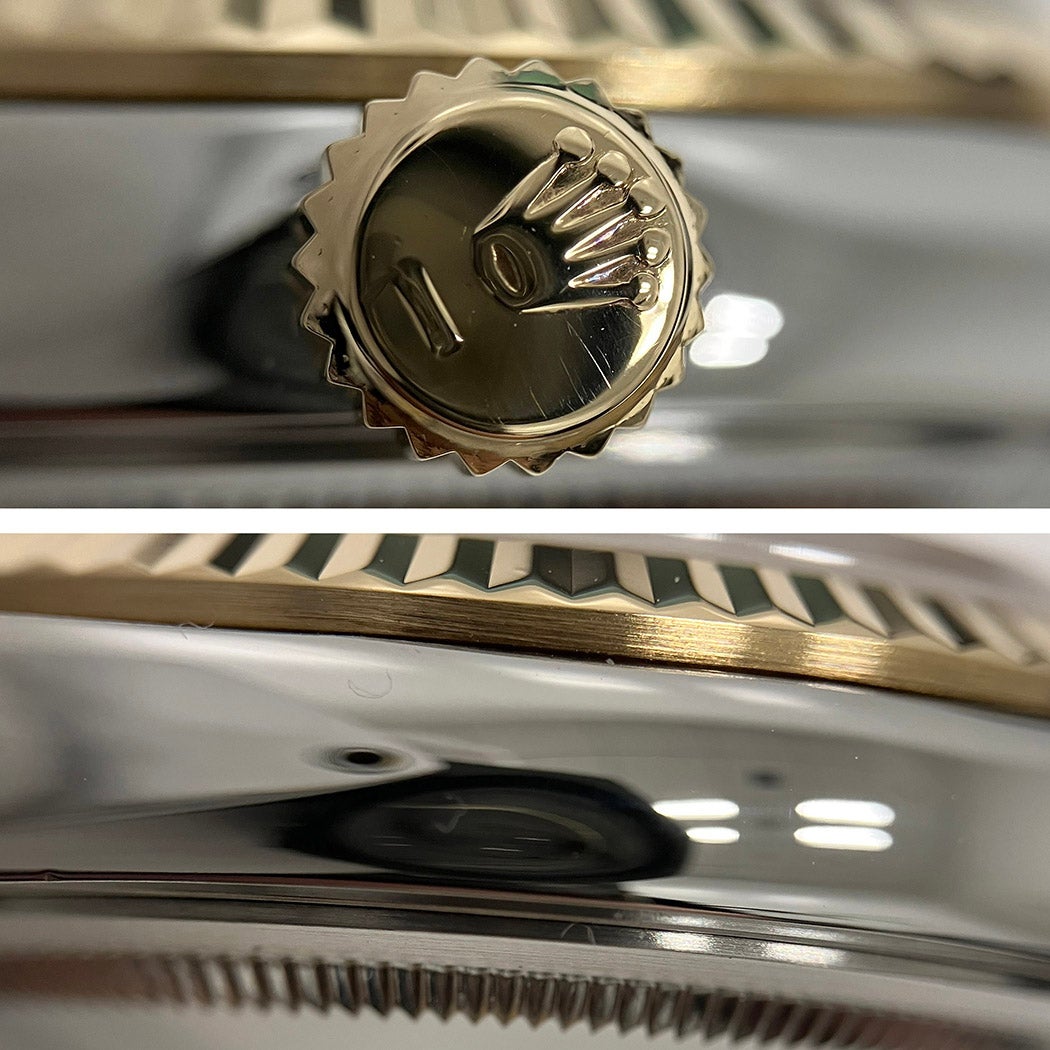 ロレックス デイトジャスト 16233 E番 コンビ YG SS 36mm ゴールド文字