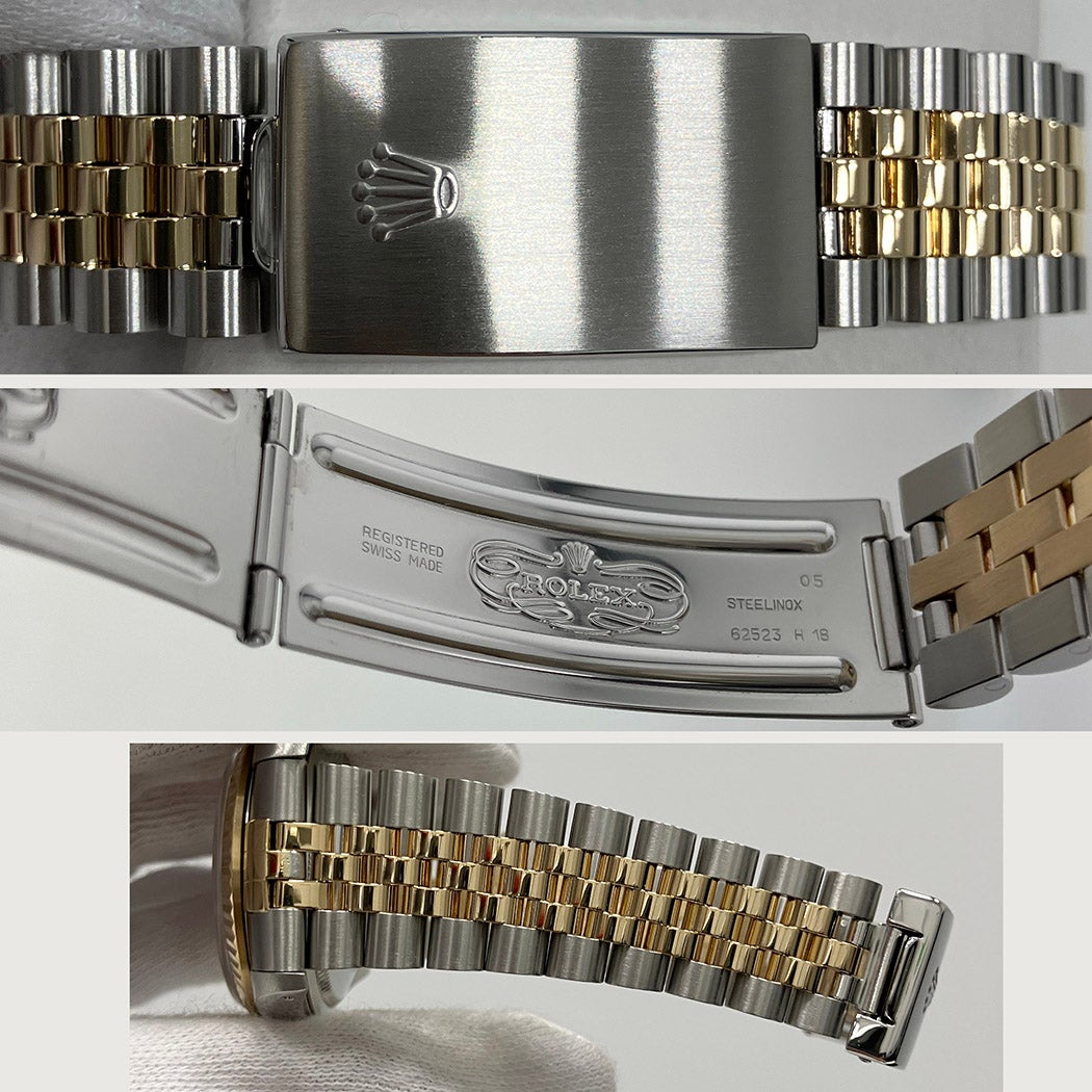ロレックス デイトジャスト 16233 E番 コンビ YG SS 36mm ゴールド文字