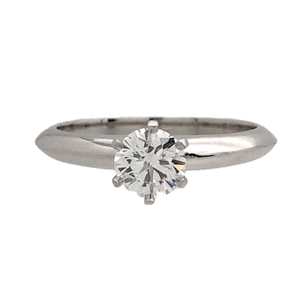 Tiffany&Co. ソリティアリング 8号 PT950 1PD ダイヤモンド 0.43ct