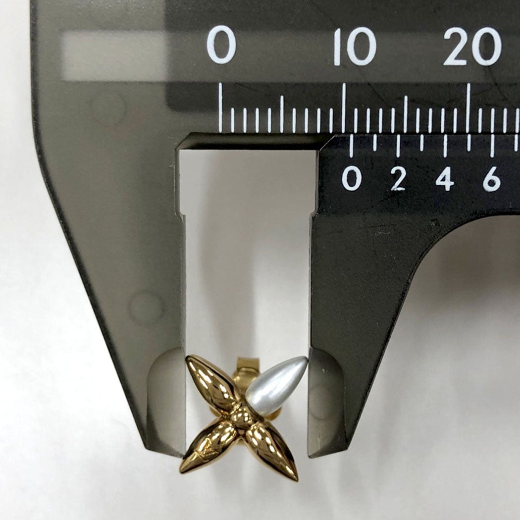 LOUIS VUITTON ピアス スタッズルイゼット M00950 メッキ ゴールド