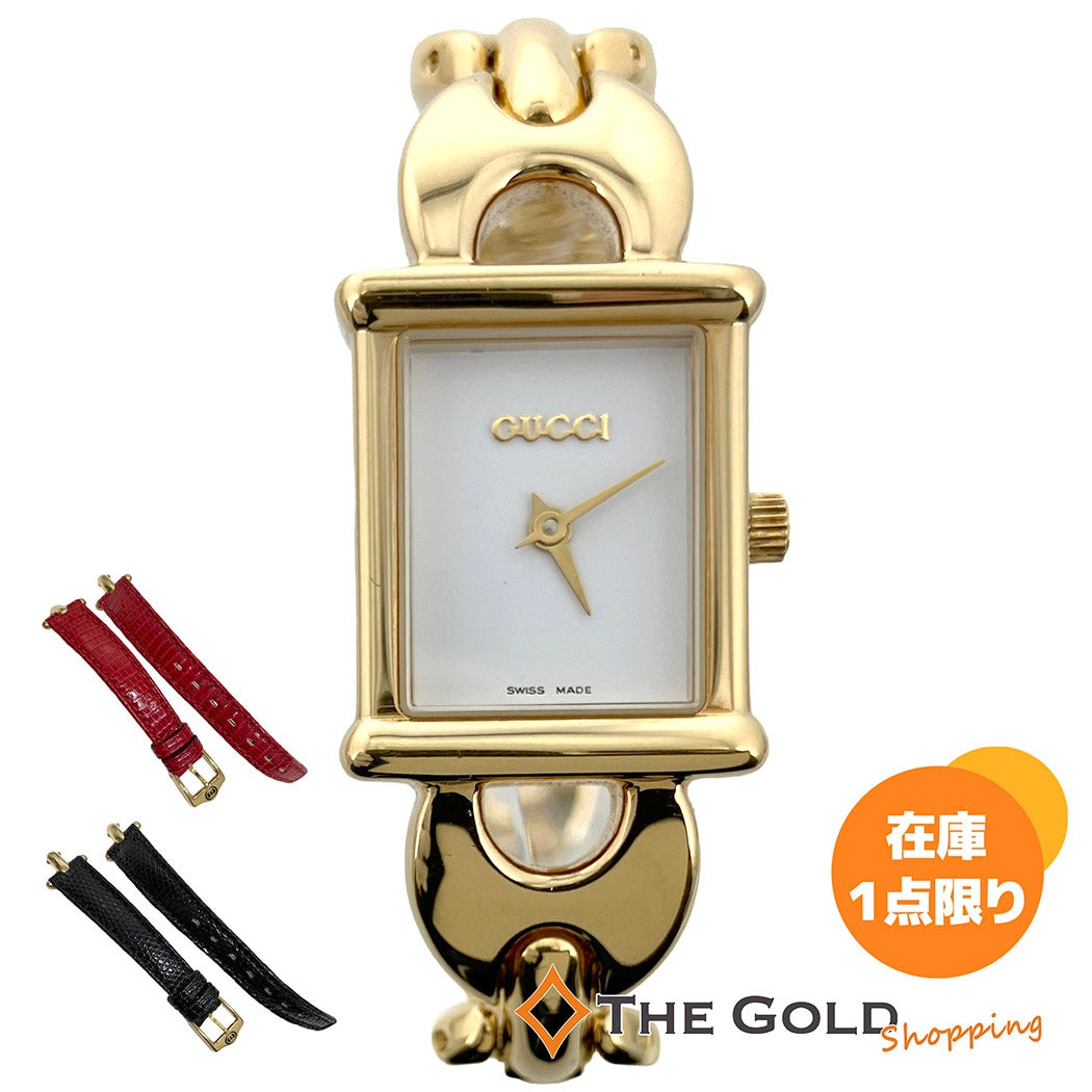 グッチ　腕時計　チェンジベルト　クオーツ　1800L ゴールド　レディース GUCCI チェンジベルトウォッチ 1800L 腕時計 レディース ウォッチ
