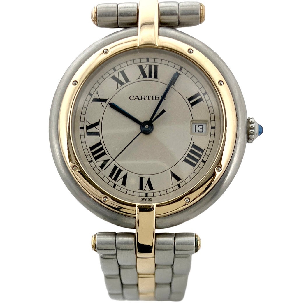美品 Cartier(カルティエ) パンテールヴァンドーム 1ロウ 84084241 YG/SS QZ イエローゴールド 18金 コンビカラー シンプル レディース 美品 Cartier(カルティエ) パンテールヴァンドーム 1ロウ 84084241 YG