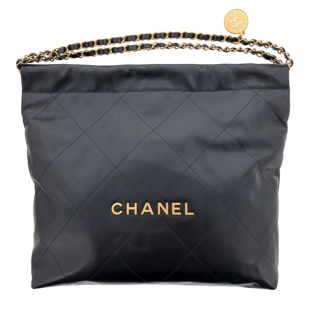 シャネル CHANEL 22 ハンドバッグ AS3261 シャイニーカーフスキン