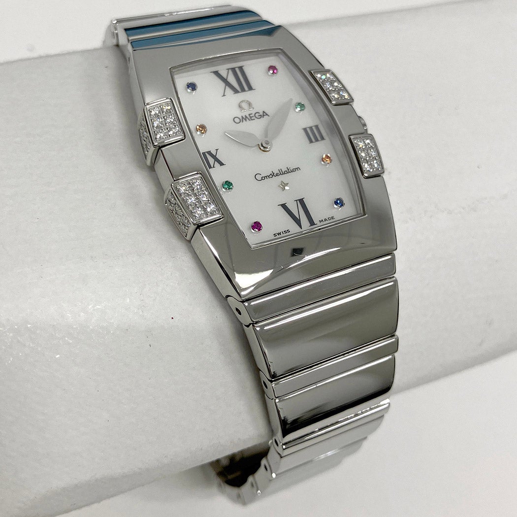 オメガ OMEGA 1585.79 コンステレーション クアドレラ ダイヤベゼル シェル文字盤 クォーツ レディース _918418 OMEGA（オメガ） OMEGA 1585.79 コンステレーション クアドレラ ダイヤ
