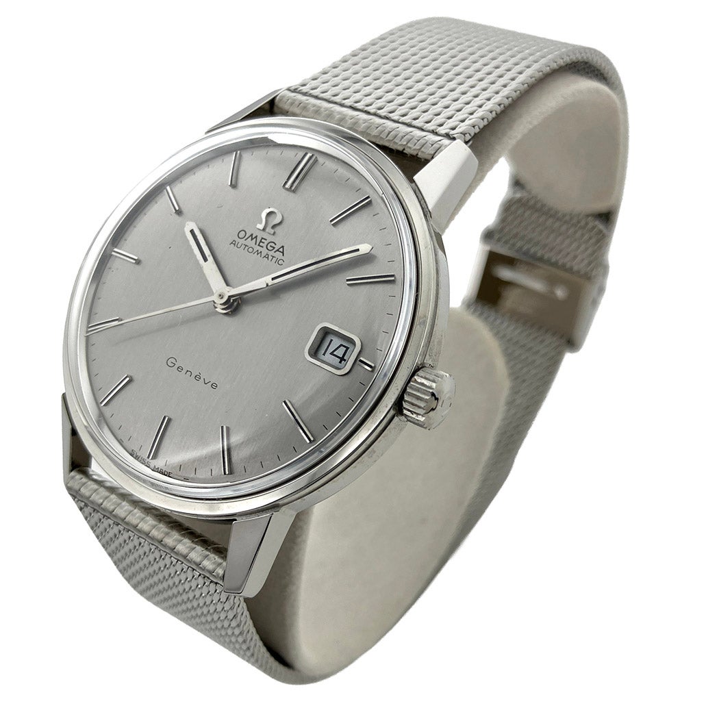 OMEGA ジュネーブ 166.037 ヴィンテージ シルバー文字盤 34mm 自動巻き