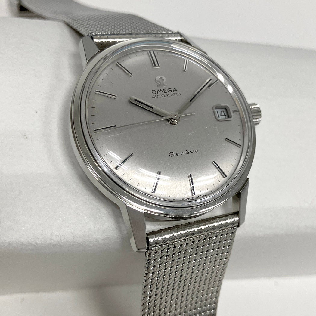 OMEGA ジュネーブ 166.037 ヴィンテージ シルバー文字盤 34mm 自動巻き