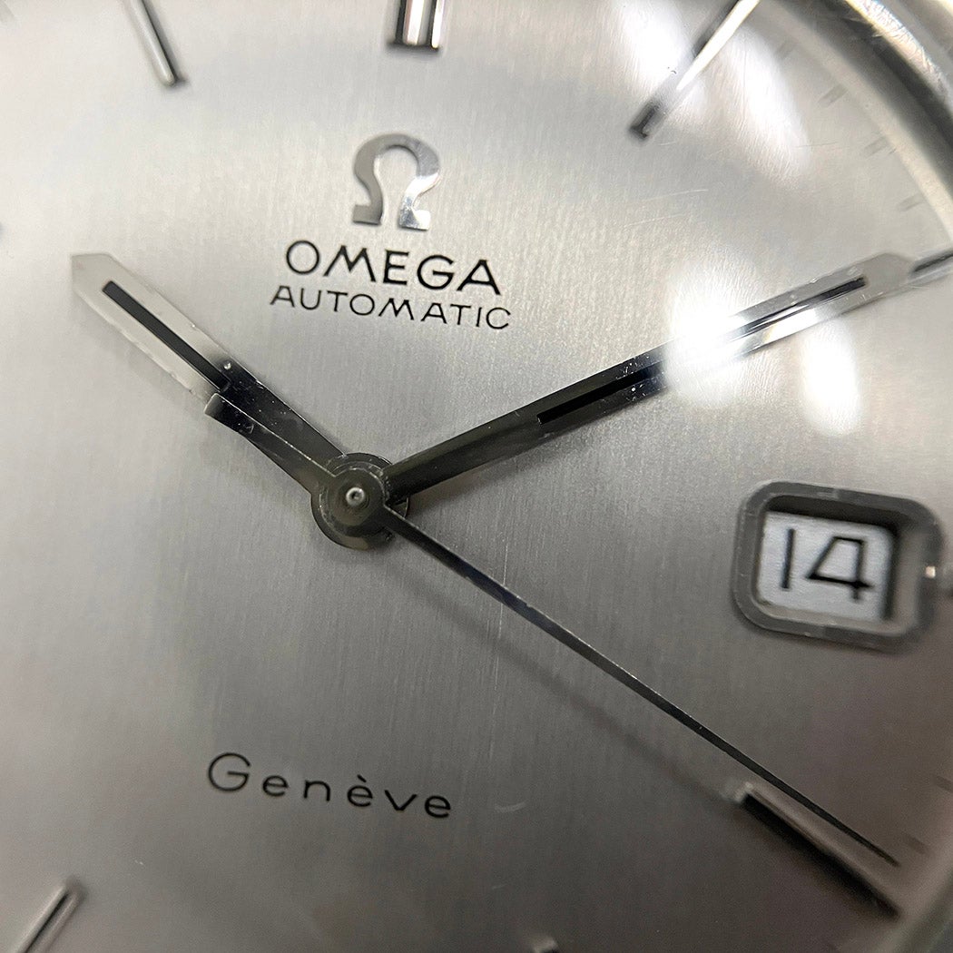 OMEGA ジュネーブ 166.037 ヴィンテージ シルバー文字盤 34mm 自動巻き
