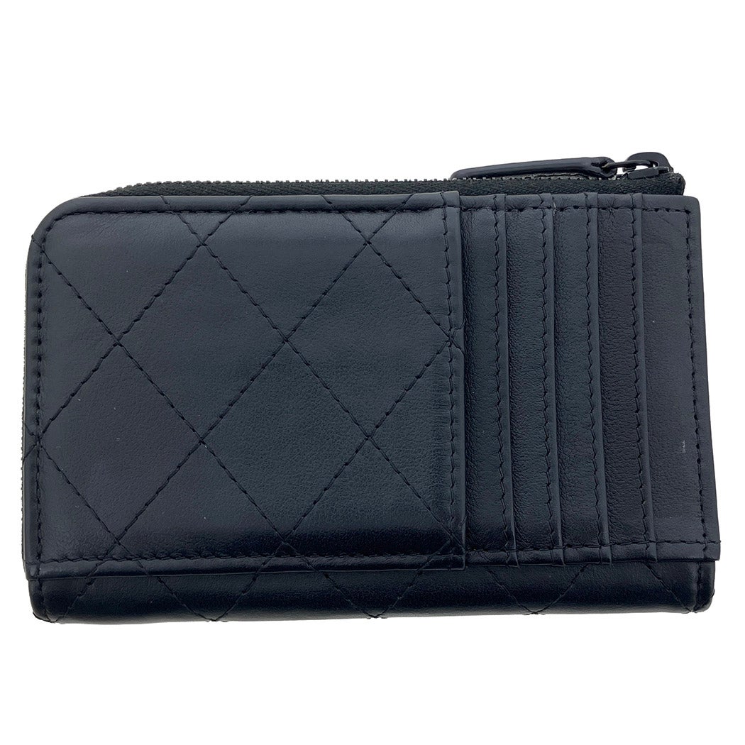 CHANEL クラシック ジップカードケース AP3820 カーフレザー ブラック