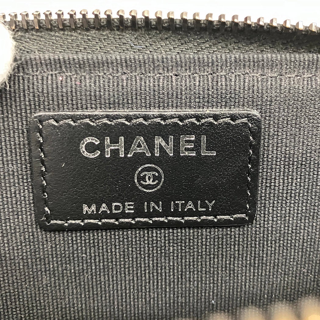 CHANEL クラシック ジップカードケース AP3820 カーフレザー ブラック