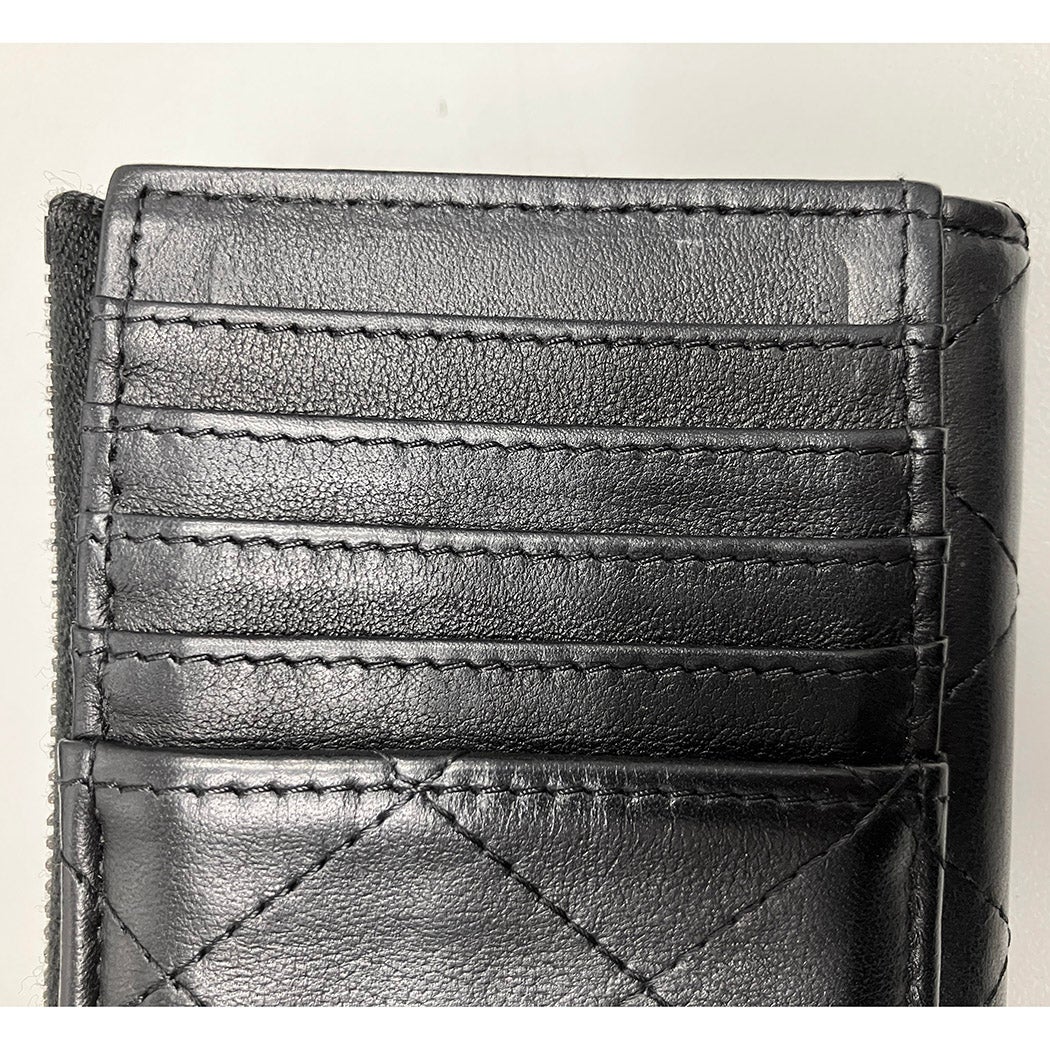 CHANEL クラシック ジップカードケース AP3820 カーフレザー ブラック