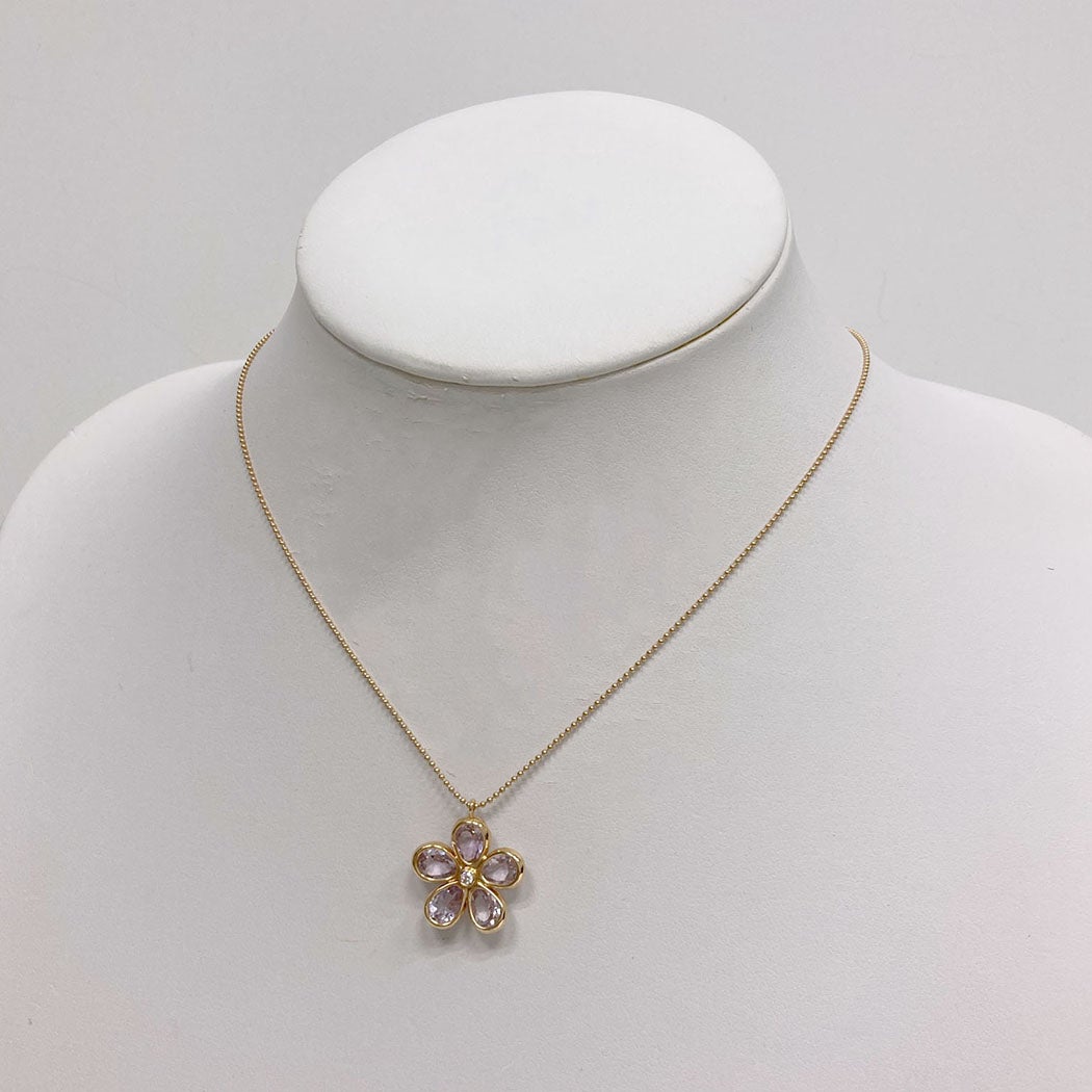 Tiffany&Co. ガーデンフラワーネックレス 750 PG アメジスト Tiffany&Co. ガーデンフラワーネックレス 750 PG アメジスト