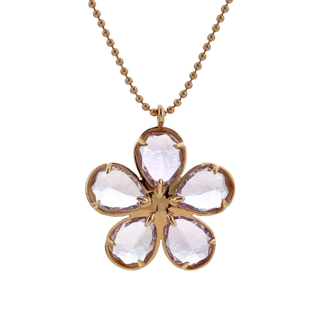 Tiffany&Co. ガーデンフラワーネックレス 750 PG アメジスト