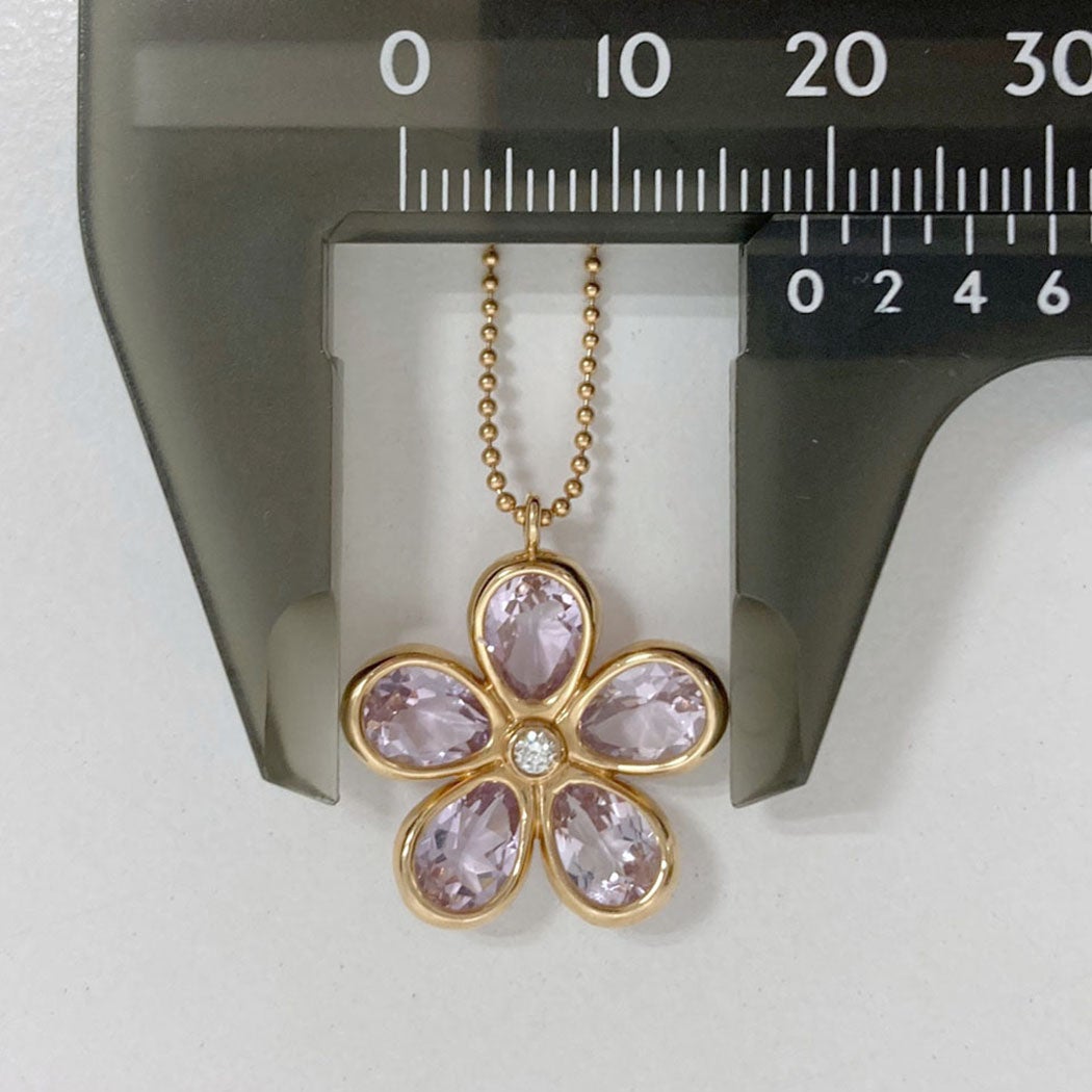Tiffany&Co. ガーデンフラワーネックレス 750 PG アメジスト